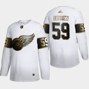 Miehille NHL Detroit Red Wings Pelipaita Tyler Bertuzzi #59 Golden Edition Valkoinen Authentic